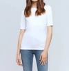 L AGENCE CASEY TEE IN WHITE