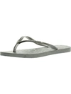 Havaianas Animal Womens Sandals Casual Flip-flops In Grey