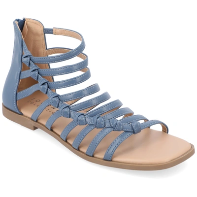 Journee Collection Women's Tru Comfort Foam Petrra Sandals In Blue