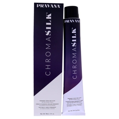 Pravana Chromasilk Creme Hair Color - 5.11 Light Intense Ash Brown For Unisex 3 oz Hair Color In Black