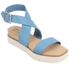 Journee Collection Collection Women's Tru Comfort Foam Havalee Sandals In Blue