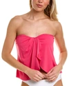Vince Camuto Draped Bandini Top In Pink