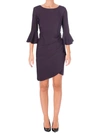 ALEX EVENINGS Womens Draped Embellished Wrap Dress