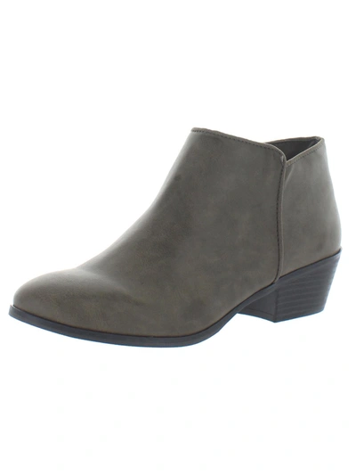Style & Co Wileyy Womens Padded Insole Booties In Grey