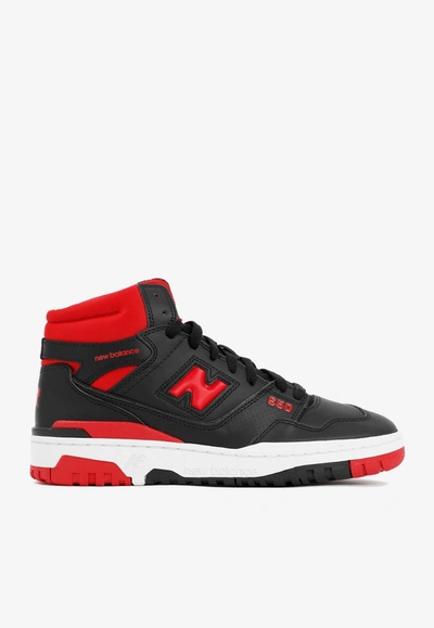 NEW BALANCE 650 HIGH-TOP SNEAKERS,BB650RBR-BLACK RED
