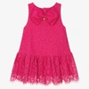 ANGEL'S FACE ANGEL'S FACE GIRLS FUCHSIA PINK COTTON LACE DRESS