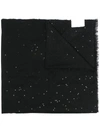Brunello Cucinelli Sequin-embellished Cashmere-silk Blend Scarf In Default Title