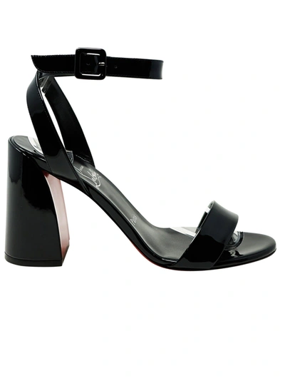 Christian Louboutin Miss Sabina Red Sole Ankle-strap Sandals In Black