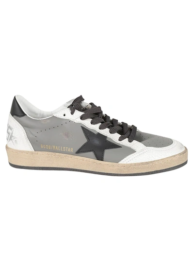 Golden Goose Ball Star Sneakers In Dark Grey/white