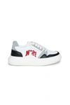 N°21 LOW-TOP WHITE SNEAKERS WITH LOGO