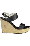 U.S. POLO ASSN U.S. POLO ASSN. BLACK POLYESTER WOMEN'S SANDAL