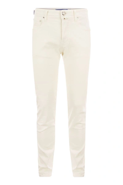 Jacob Cohen Nick Slim Fit Trousers In Beige