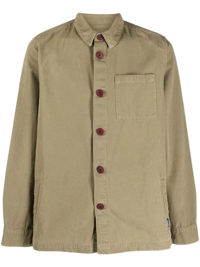 Barbour Long-sleeve Cotton Shirt In Green