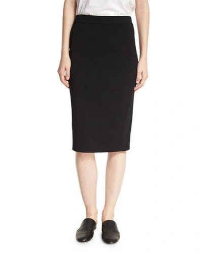 Vince Jersey Pencil Skirt, Black