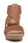 Dr. Scholl's Barton Band Wedge Sandal In Brown