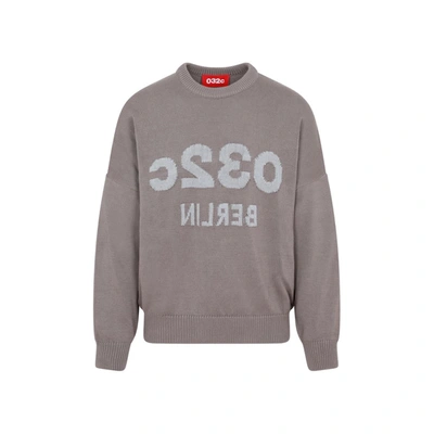 032c Selfie Pullover Sweater In Gray