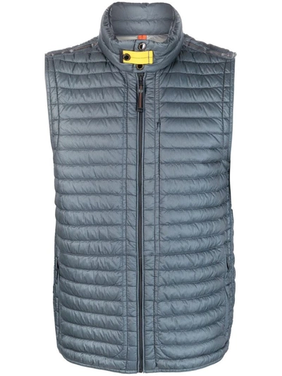 Parajumpers Zip-up Padded Gilet In Blue