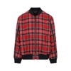 Undercover Red Check Bomber Jacket In Red