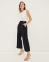 Veronica Beard Aubrie Linen Pant In Navy