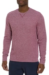 Robert Graham Colbourne Crewneck Performance Knit Pullover In Berry