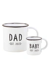 MUD PIE DAD ENAMEL MUG GIFT SET