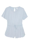 Nordstrom Kids' Jersey Romper In Blue Feather