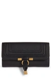 Chloé Marcie Long Wallet In 001 Black