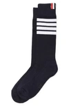 Thom Browne Athletic Mid-calf 4-bar Socks In Navy
