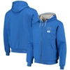 DUNBROOKE DUNBROOKE ROYAL INDIANAPOLIS COLTS CRAFTSMAN THERMAL-LINED FULL-ZIP HOODIE
