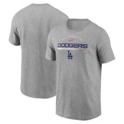 Nike Heather Gray Los Angeles Dodgers Team Engineered Performance T-shirt