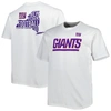 Fanatics Branded White New York Giants Big & Tall Hometown Collection Hot Shot T-shirt In White