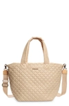 Mz Wallace Medium Metro Deluxe Tote In Buff