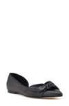 Nine West Women's Bannie D'orsay Pointy Toe Dress Flats In Black 001