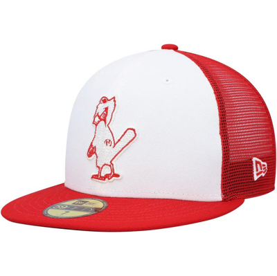 New Era Men's  Red And White St. Louis Cardinals 2023 On-field Batting Practice 59fifty Fitted Hat In Red,white
