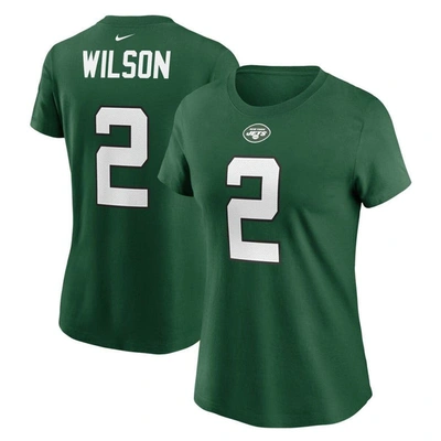 Nike Women's Zach Wilson Green New York Jets 2021 Nfl Draft First Round Pick Player Name Number T-shirt