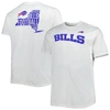 FANATICS FANATICS BRANDED WHITE BUFFALO BILLS BIG & TALL HOMETOWN COLLECTION HOT SHOT T-SHIRT