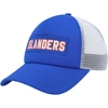 ADIDAS ORIGINALS ADIDAS ROYAL/WHITE NEW YORK ISLANDERS TEAM PLATE TRUCKER SNAPBACK HAT