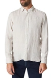 34 Heritage Solid Linen Chambray Button-up Shirt In Simply Taupe