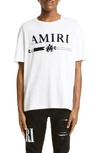 Amiri Ma Bar Logo Appliqué T-shirt In White