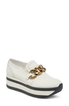 Dolce Vita Jhenee Platform Sneaker In White Leather