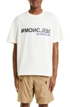 MONCLER EMBOSSED LOGO GRAPHIC TEE