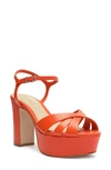 SCHUTZ KEEFA ANKLE STRAP PLATFORM SANDAL