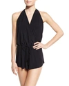 Magicsuit Solid Bianca One-piece Romper In Black