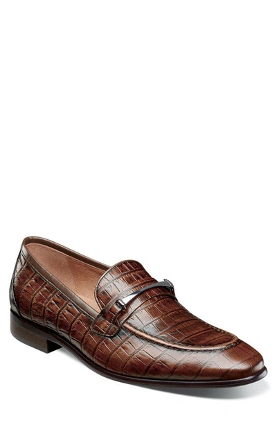 Stacy Adams Men's Ferdinand Moc Toe Slip On Loafers In Cognac