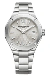 Baume & Mercier Riviera 10614 Automatic Bracelet Watch, 36mm In Silver