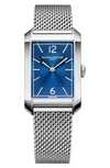 Baume & Mercier Hampton Stainless Steel Mesh Bracelet Watch In Silver