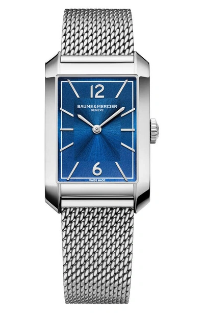 Baume & Mercier Hampton Stainless Steel Mesh Bracelet Watch