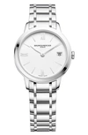 BAUME & MERCIER CLASSIMA 10335 AUTOMATIC BRACELET WATCH, 31MM