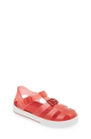 Dolce & Gabbana Red Sandals For Kids With Logo In Rossobianco