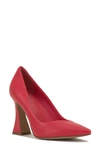 Vince Camuto Akenta Pointed Toe Pump In Passion Red Leather